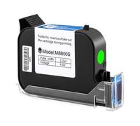 FQkBEX Verde Azul Amarillo Blanco Rojo Blanco del Cartucho de Tinta de la Impresora de Chorro de Tinta de 12.7m m Compatible con VIP(Green)
