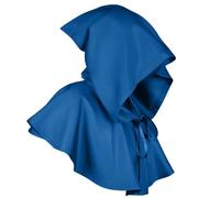 FQLGJMY Hombres y Mujeres Medieval Gótico Capucha Cabo Steampunk Capucha Vaca Manto Brujo Sombrero Pagano Disfraces de Cosplay de Halloween