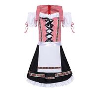 FQLGJMY Mujeres Disfraz de Cosplay Vestido de fantasía Uniforme de criada medieval Policía Ángel caído Vampiro para Oktoberfest Halloween