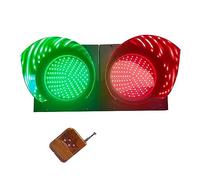 FQMYLTYN Semáforo LED Industrial de 200 mm (8 Pulgadas) con Control Remoto, Lámpara de Pared Roja/Verde de 2 Colores, Controlador de Semáforo/Secuenciador (Size : 220V)