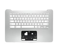 fqparts Carcasa Superior para computadora portátil C Shell & Teclado para HP Chromebook 14 G4 Blanco Edición en inglés de EE. UU. Diseño de tecla de Entrada pequeña