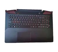 fqparts Replacement Carcasa Superior para computadora portátil C Shell & Panel táctil & Teclado para For Lenovo ideapad Y700-17ISK Negro Edición en inglés de EE. UU.