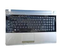 fqparts Replacement Carcasa Superior para computadora portátil C Shell & Panel táctil & Teclado para For Samsung NP-RV511 RV515 RV518 RV520 RV509 Plata Edición en inglés de EE. UU.