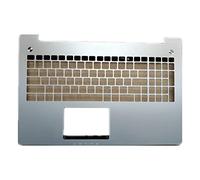fqparts Replacement Carcasa Superior para computadora portátil C Shell para For ASUS G50 G50G G50V G50Vt G50Vt-2D G50Vt(BestBuy) Plata Diseño de tecla de Entrada pequeña