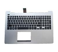 fqparts Replacement Carcasa Superior para computadora portátil C Shell & Teclado para For ASUS A551 A551CA Plata Edición en inglés de EE. UU. Diseño de tecla de Entrada pequeña