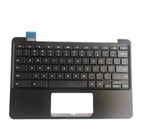 fqparts Replacement Carcasa Superior para computadora portátil C Shell & Teclado para For ASUS For Chromebook C202SA C202XA Negro 90NX00Y3-R30290 Edición en inglés de EE. UU.