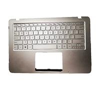 fqparts Replacement Carcasa Superior para computadora portátil C Shell & Teclado para For ASUS ZENBOOK UX360 UX360CA UX360UA Plata Edición en inglés de EE. UU. Diseño de tecla de Entrada pequeña