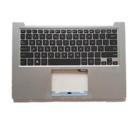 fqparts Replacement Carcasa Superior para computadora portátil C Shell & Teclado para For ASUS ZENBOOK U303 U303LA U303LB U303LN U303UA U303UB Plata Edición en inglés de EE. UU.