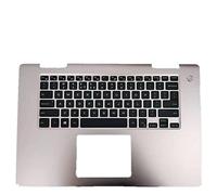 fqparts Replacement Carcasa Superior para computadora portátil C Shell & Teclado para For DELL For Inspiron 7580 Plata Edición en inglés de EE.UU 096D77