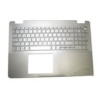 fqparts Replacement Carcasa Superior para computadora portátil C Shell & Teclado para For DELL For Inspiron 15 5584 Plata Edición en inglés de EE.UU 0DFX5J