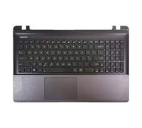 fqparts Replacement Computadora portátil C Shell & Panel táctil & Teclado para For ASUS R500 R500A R500D R500DE R500DR R500N R500V R500VD R500VS Negro Edición en inglés de EE. UU.