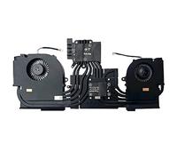 fqparts Replacement Ordenador Portátil enfriarse Ventilador & Disipador de Calor para For CLEVO X170KM-G Negro RTX 30 Series