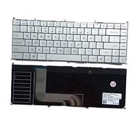 fqparts Replacement Teclado del Ordenador portátil para For DELL Adamo 13 13D 13-A101 xps P02S Plata Versión en inglés de EE. UU.