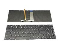 fqparts Replacement Teclado del Ordenador portátil para For MSI GP72 GP72VR 6RF-242CN Negro con luz de Fondo Versión Estadounidense