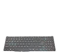 fqparts Replacement Teclado portátil para For Acer For Predator X34A X34V Negro Edición en inglés de EE. UU.