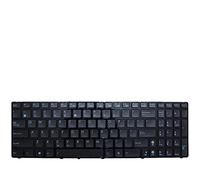 fqparts Replacement Teclado portátil para For ASUS M6000 M6A M6C M6Ce M6N M6Na M6Ne M6R M6Rf M6V M6Va Negro Versión Estadounidense