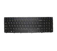 fqparts Replacement Teclado portátil para For CLEVO Negro Versión Estadounidense 6-79-W370ET0K-010-W