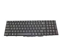 fqparts Replacement Teclado portátil para For CLEVO P870DM P870DM-G Negro Without Backlight Versión Estadounidense