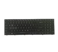 fqparts Replacement Teclado portátil para For CLEVO PA70 PA71 Negro Versión Estadounidense
