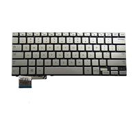 fqparts Replacement Teclado portátil para For Samsung NP740U3E Plata Versión Estadounidense