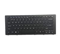 fqparts Replacement Teclado portátil para For Sony SVF14N SVF14N190X SVF14N21CXB SVF14N21CXP SVF14N21CXS SVF14N23CLB SVF14N23CXB SVF14N23CXP SVF14N23CXS SVF14N25CDS Negro Versión Estadounidense