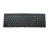 fqparts Replacement Teclado portátil para For Sony VPCEE VPCEE3WFX VPCEE41FX VPCEE42FX VPCEE43FX VPCEE44FM VPCEE45FX VPCEE46FX VPCEE47FX VPCEF22FX VPCEF25FX VPCEF34FX Negro Versión Estadounidense