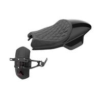 FQQKMA Antideslizante Cubierta Asiento Cojín De Asiento Doble Plano Cómodo para Motocicleta con Guardabarros Trasero para para QJMoto SRV300S