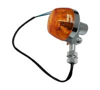 FQQKMA LED Intermitentes Para Motocicleta, Delanteros Y Traseros, Luz | Labwork - Juego De 2 Intermitentes Universales Para Motocicleta, Delanteros Y Traseros, Luz Indicadora Ámbar Cromada
