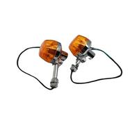 FQQKMA LED Intermitentes Para Motocicleta, Delanteros Y Traseros, Luz | Labwork - Juego De 2 Intermitentes Universales Para Motocicleta, Delanteros Y Traseros, Luz Indicadora Ámbar Cromada