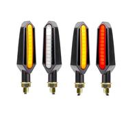 FQQKMA LED Intermitentes Para Motocicleta, Pernos 10mm, Indicador | Luces LED De Señal Giro Universales M10 Para Motocicleta, Pernos 10mm, Indicador Delantero Y Trasero Ámbar, Lámpara