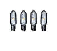 FQQKMA LED Intermitentes Señal De Giro Para Motocicleta LED Dinámica | Señal De Giro Para Motocicleta LED Dinámica Intermitente 12V Doble Color Para Lámpara Para CRF250L ADV150 CBR650F NC750X