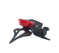 FQQKMA Luces Traseras Carcasa de cadena para motocicleta, soporte placa matrícula, contrapunto corto, luz LED para Trident 660 Para 2021-UP
