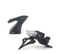 FQQKMA Luces Traseras Carcasa de cadena para motocicleta, soporte placa matrícula, contrapunto corto, luz LED para Trident 660 Para 2021-UP