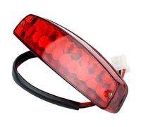 FQQKMA Luces Traseras Luz de freno LED 3 cables y 12 V, luz trasera matrícula roja para ATV, todoterreno, motocicleta, universal, B36B