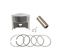 FQQKMA Pistones motores Pistón de 62mm para motocicleta, anillo pasador 14mm, 1,0x1,0x2,0mm para GS125 GN125 GS GN 125 EN125 TU125 GS150 gran cilindro TO150cc