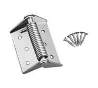 FQRDKT de Puerta con Resorte de Cierre Automático, para Puertas, Versátil Profesional con Resorte Y Tornillo, Plata