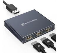 FQuanmap DisplayPort a HDMI Splitter para Multi Monitor Adaptador,4K@60Hz DisplayPort Splitter 1 en 3 Salidas para 3 Monitores HDMI Soporte Modo Extendido en Windows para DP 1.2 1.4 Dispositivos