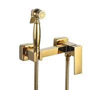 FQYEP Ducha Higienica para Wc Dorada Bidet Portatil para Wc para Limpieza de Inodoros, Higiene Personal,Sección B