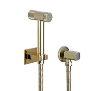 FQYEP Kit de Pulverizador de Bidé de Mano Latón Ducha Bidet Dorado con 1.5M Manguera Agua Fría,Sección B