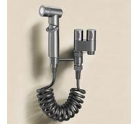 FQYEP Kit Pulverizador Bidé Latón Montado En La Pared G1/2,Gris Pistola