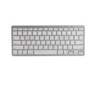 FQzsbWbbt Teclado inalámbrico superfino, Interruptor de Tijera bilingüe portátil, conexión Estable, Compatible con PC, portátil, Tableta, Diario(Grey)