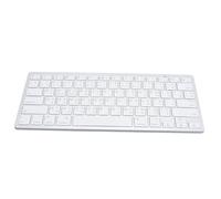 FQzsbWbbt Teclado inalámbrico superfino, Interruptor de Tijera bilingüe portátil, conexión Estable, Compatible con PC, portátil, Tableta, Diario(White)