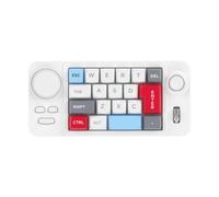 FQzsbWbbt Teclado mecánico con Cable de Intercambio en Caliente con Desplazamiento de Volumen, Teclado Programador Jostic 19 Compatible con Ordenador portátil(White)