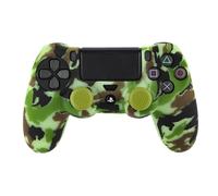 FR-TEC Funda de Silicona + Grips Camo Woodland para Mando PS4