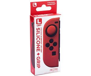 FR·TEC - Funda Protectora De Silicona + Grip Izquierdo Rojo Para El Joy- Con - Nintendo Switch