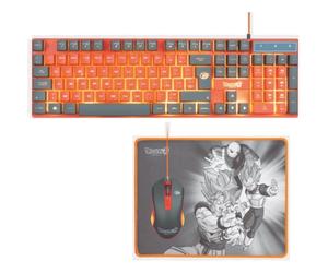 Fr-tec pc dragon ball super pack keyboard + mouse + mousepad teclado r