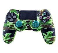 FR·TEC - Protector de Silicona Camo Woodland + Grips, para mando Dualshock de PlayStation 4