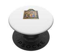 Fra Angelico Coronación Renacimiento Temprano Coronado En El Cielo PopSockets PopGrip Adhesivo