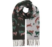 FRAAS Bufanda Cashmink para mujer, diseño de caballos, cara doble, 35 x 200 cm, 100% poliacrílico, Zen Blue., Talla única