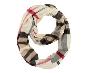 FRAAS Cashmink Loop Bufanda 56 x 70 cm - Más suave que la cachemira - Made in Germany - Bufanda tubo a cuadros para mujer